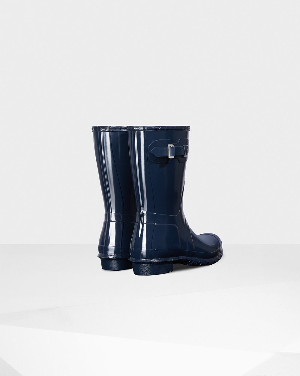 Galochas Curtas Hunter Feminina Azul Marinho - Original Gloss - 89VHRBMSF